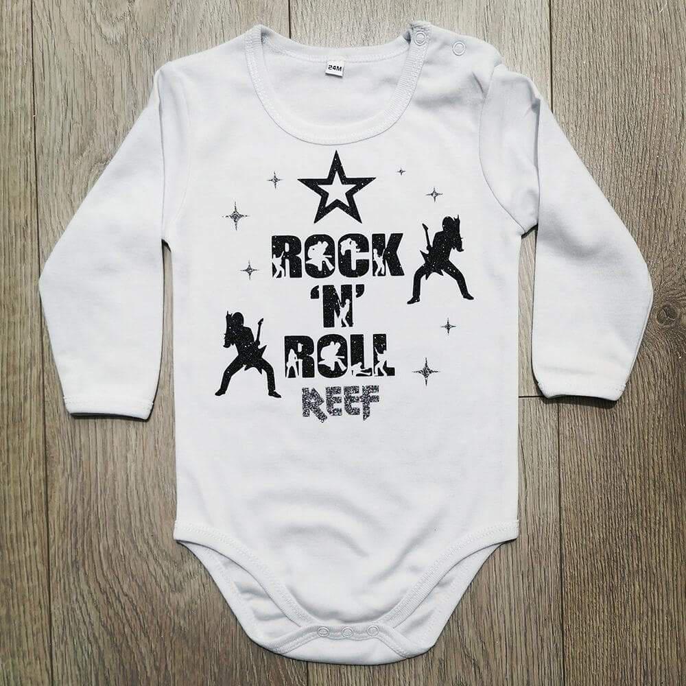 אוברול לתינוק עם הדפס עיצוב רוק סטאר תחפושת לתינוק לפורים