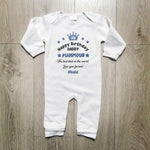 אוברול לתינוק עם הדפס מזל טוב Best Daddy עם כיתוב לאבא הכי טוב