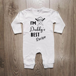 אוברול לתינוק I'm daddy's best recipe עם כיתוב מקורי לאבא