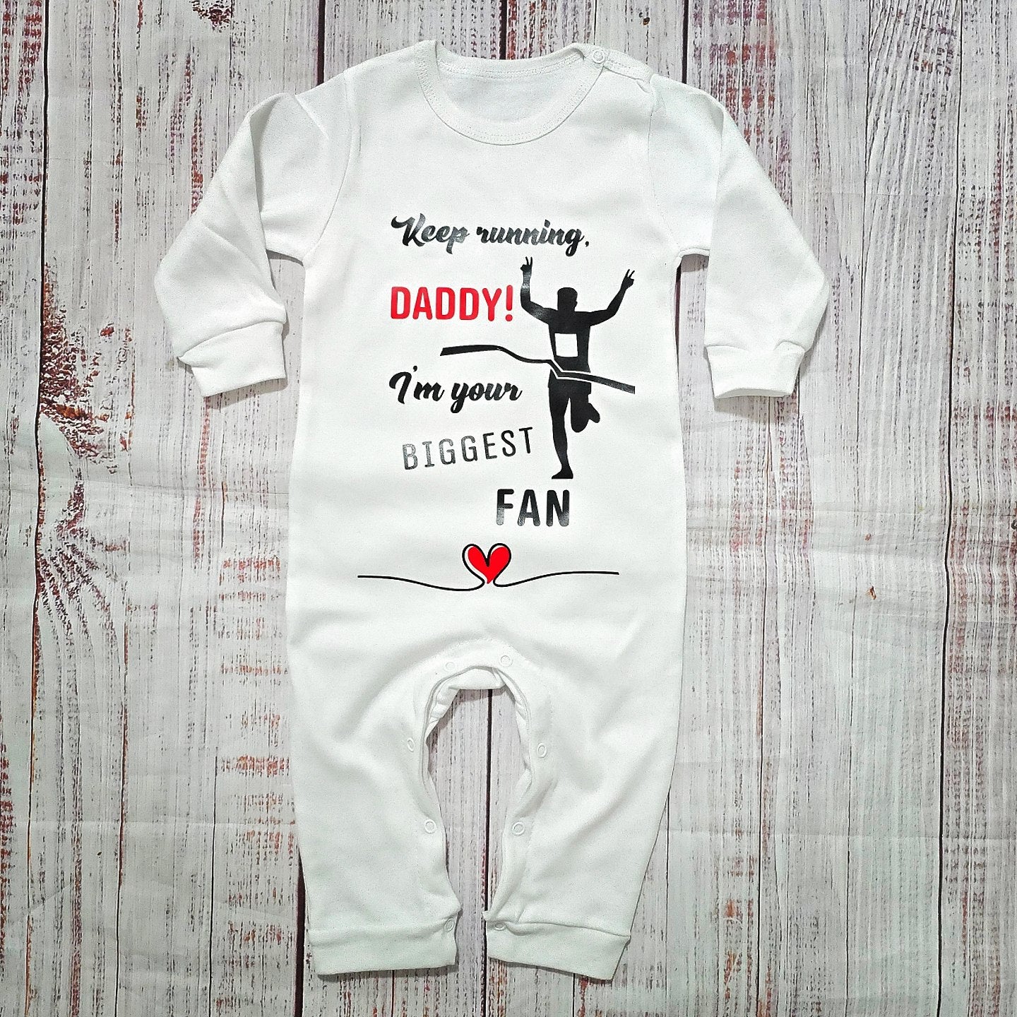 בגד לתינוק Keep Running! I'm Your BIGGEST Fan