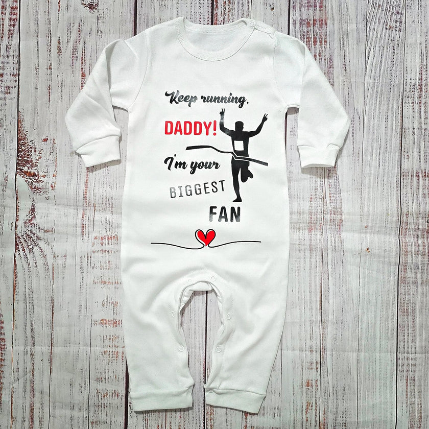 בגד לתינוק Keep Running! I'm Your BIGGEST Fan - אוברול