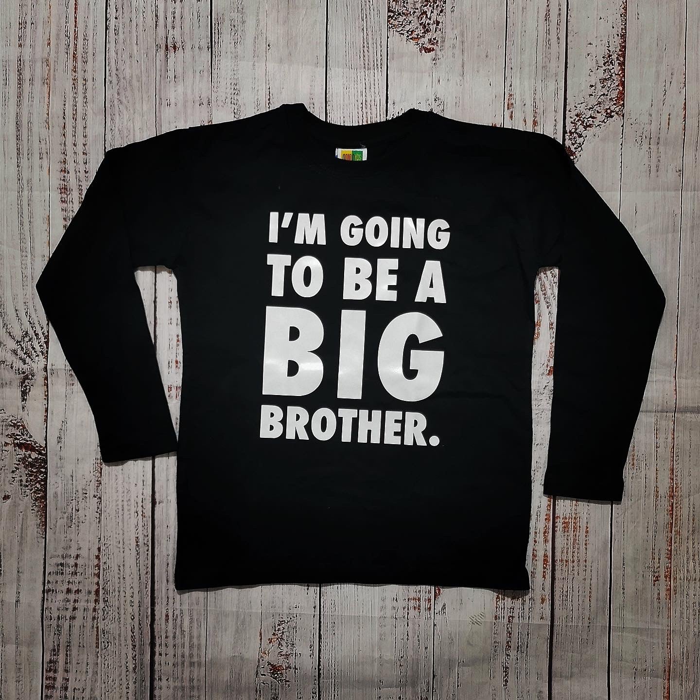 חולצת ילדים I'm going to be a big brother הודעה על הריון לאח גדול