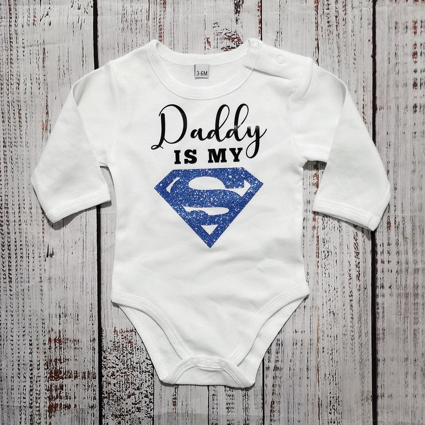 בגד לתינוק Daddy is my SUPERMAN - בגד גוף