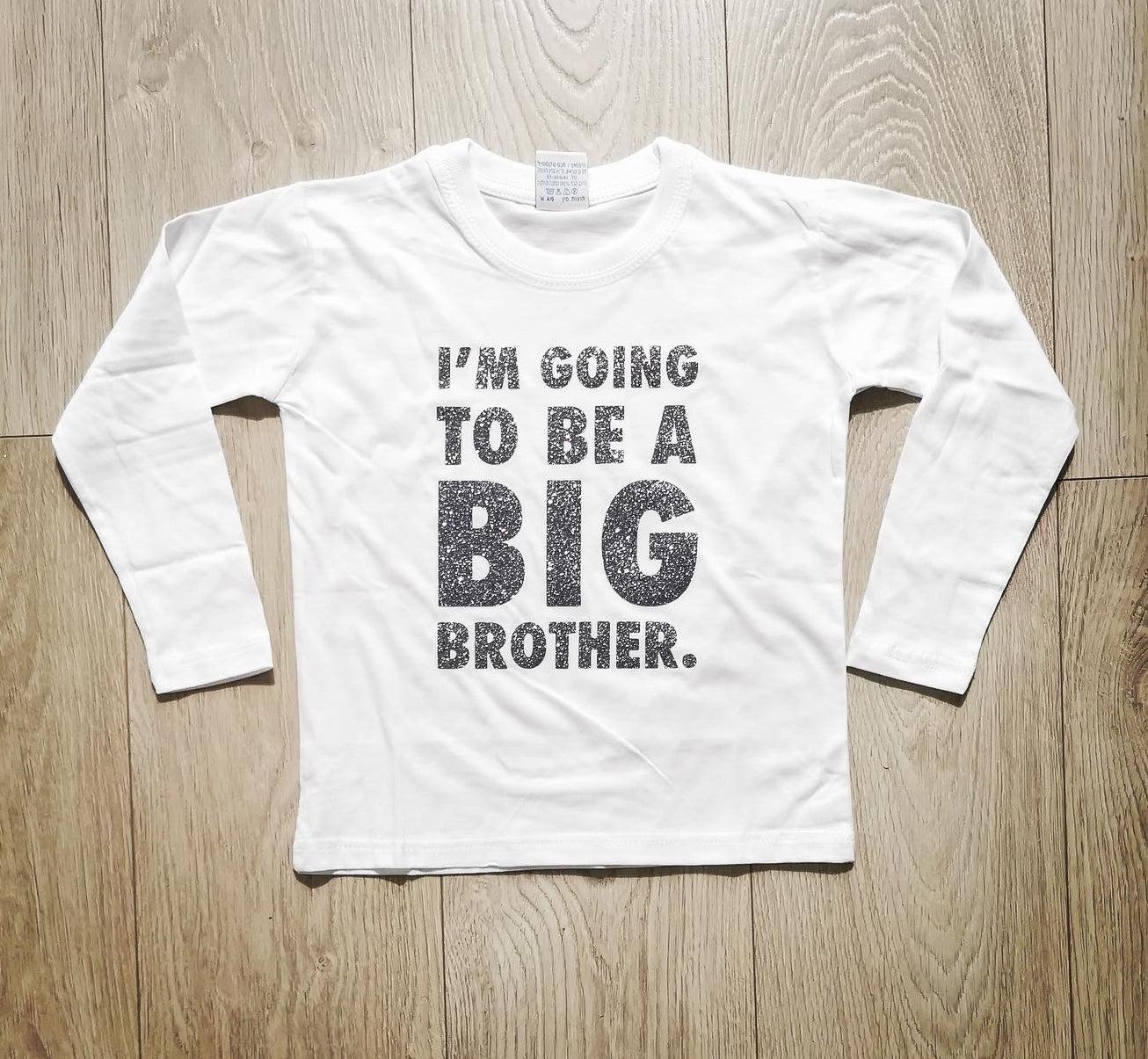 חולצת ילדים I'm going to be a big brother – הודעה על הריון לאח גדול