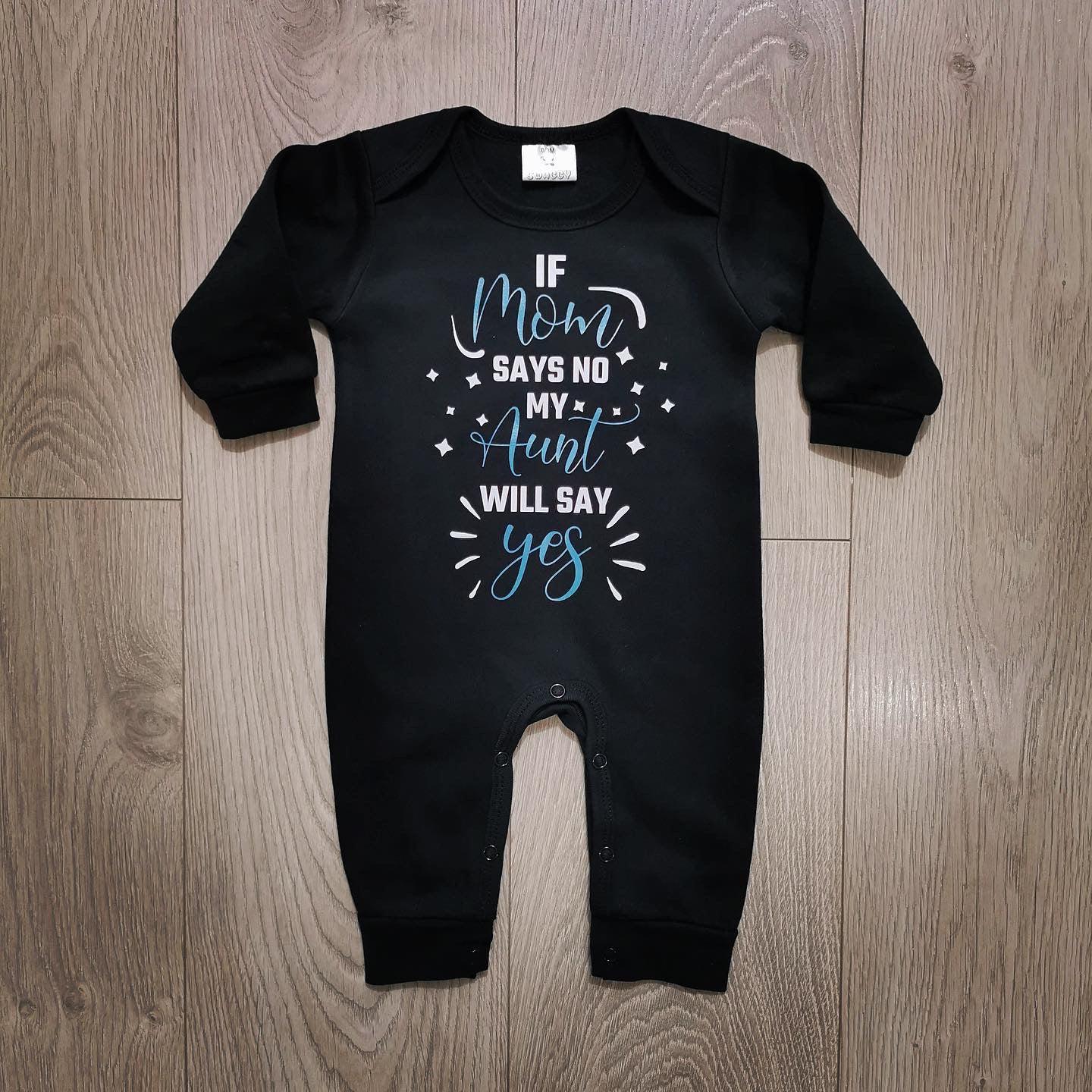 אוברול לתינוק If mom says no, my aunt will say yes! מתנה מדודה
