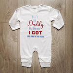 אוברול לתינוק עם כיתוב Ain't no daddy like the one I got עם כיתוב מקורי ומגניב
