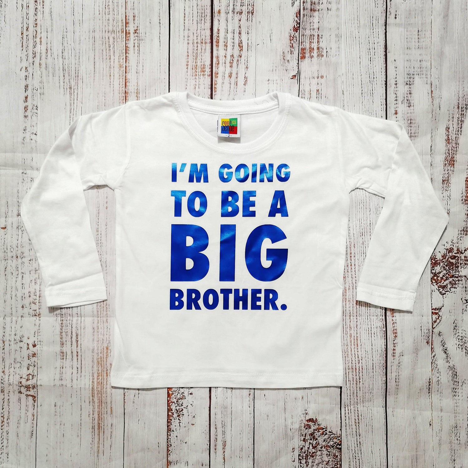 חולצת ילדים I'm going to be a big brother הודעה על הריון לאח גדול
