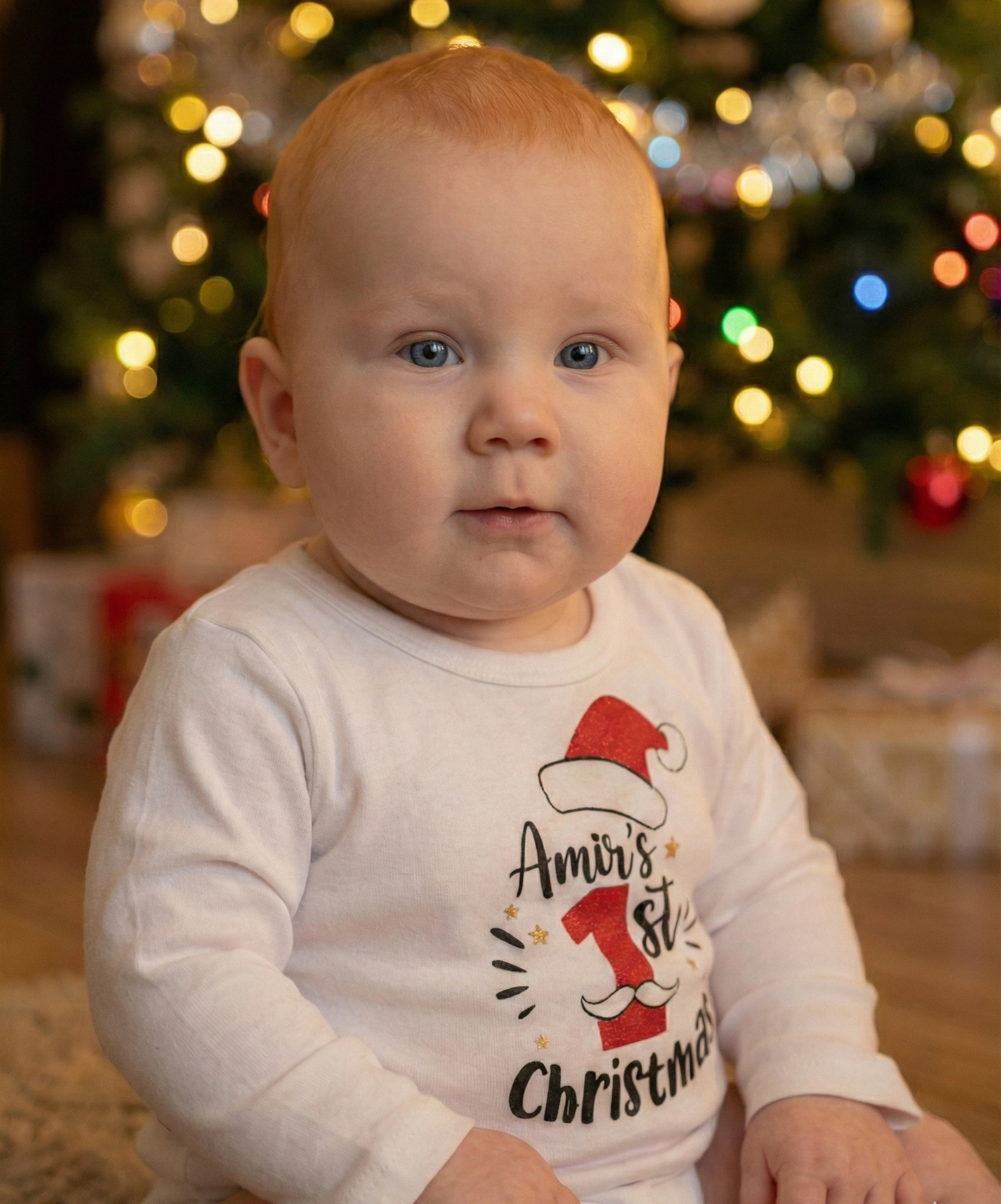 בגד לתינוק חג המולד הראשון שלי First Christmas