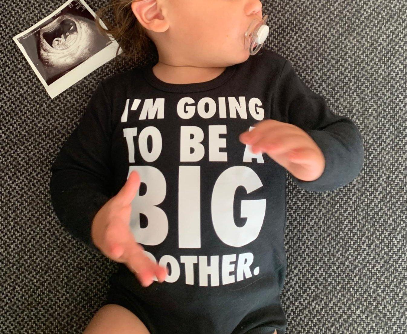 אוברול לתינוק I'm going to be a big brother – הודעה על הריון לאח גדול