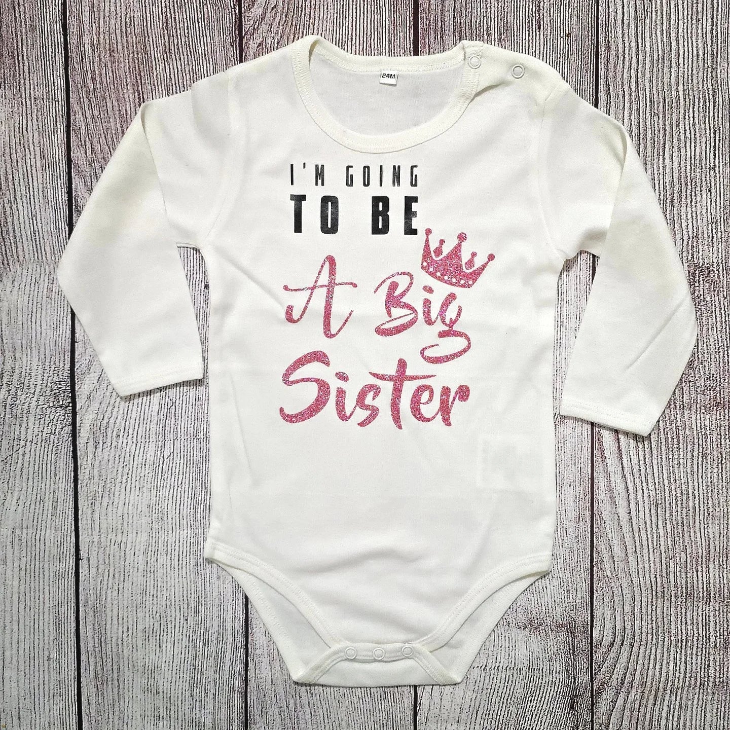 בגד לתינוק I'm going to be עם כתר