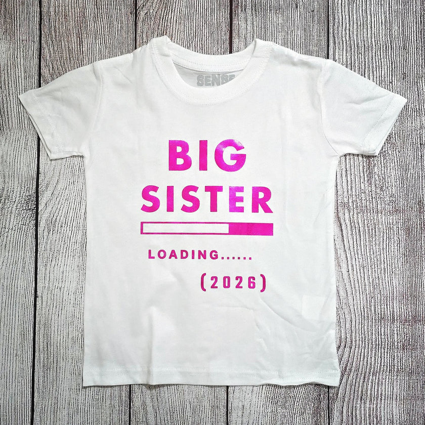 בגד לתינוק Big Sister Loading... - חולצת ילדים