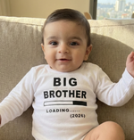 בגד לתינוק אח גדול בטעינה הודעה על הריון