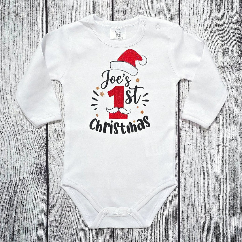 בגד לתינוק חג המולד הראשון שלי First Christmas - בגד גוף