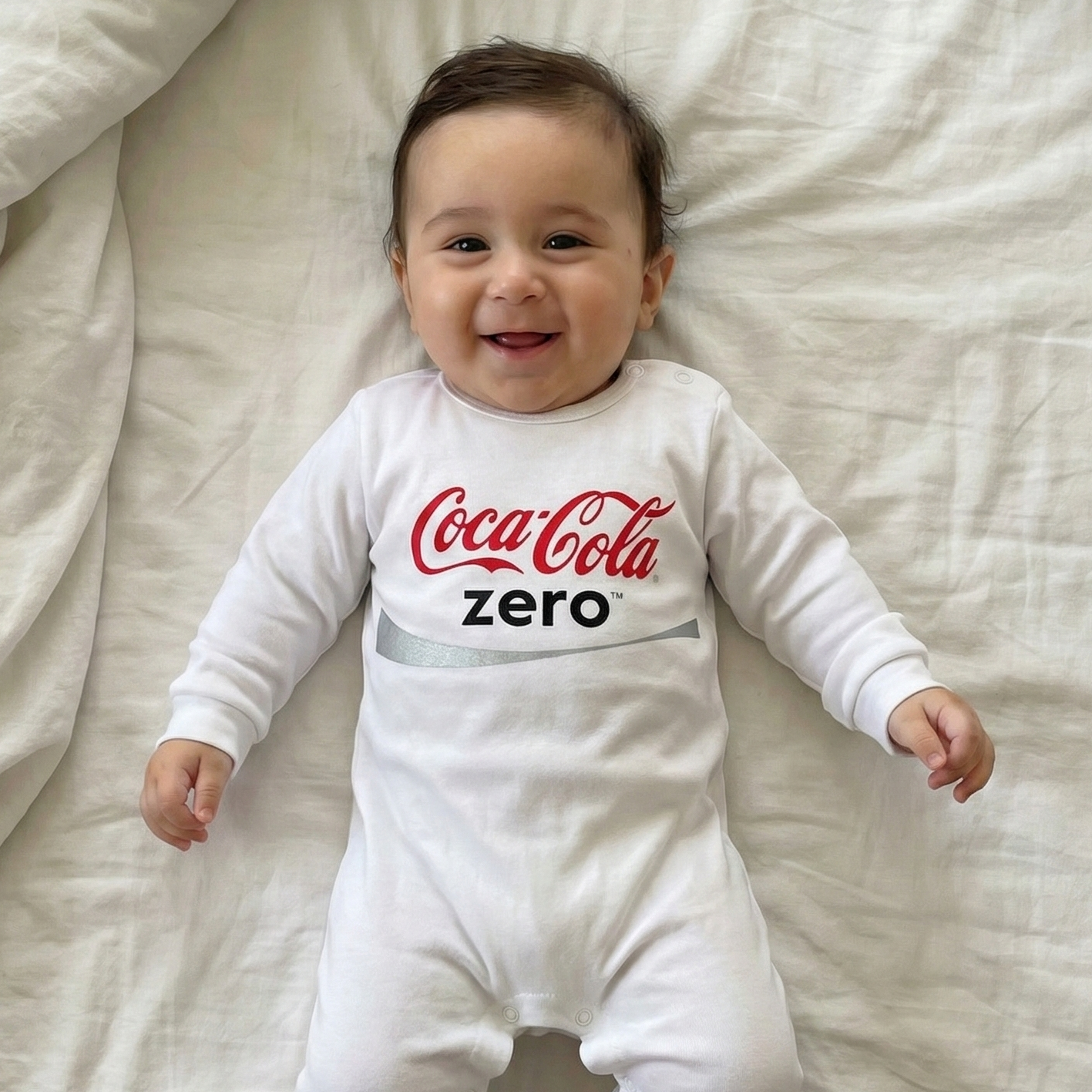 בגד לתינוק בעיצוב קוקה קולה זירו תחפושת לפורים