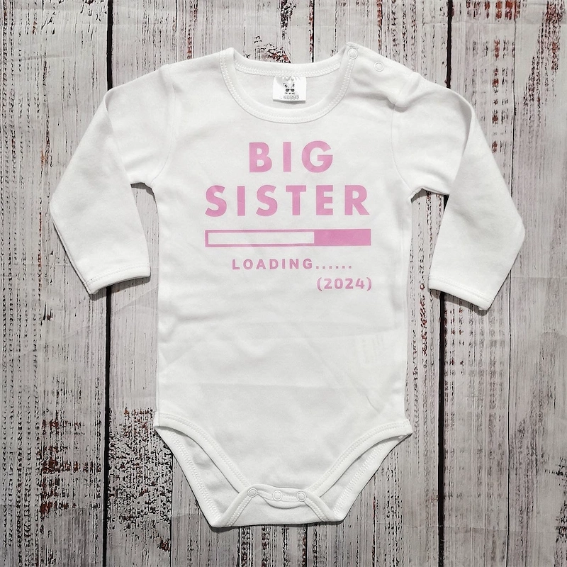 בגד לתינוק Big Sister Loading... - בגד גוף
