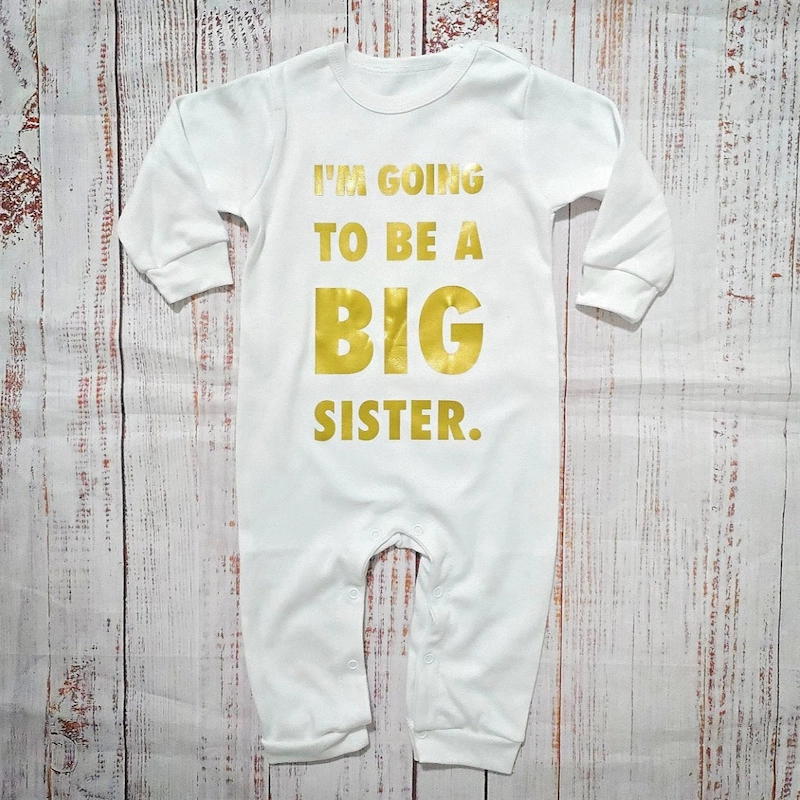 בגד לתינוק I'm going to be a big sister - אוברול