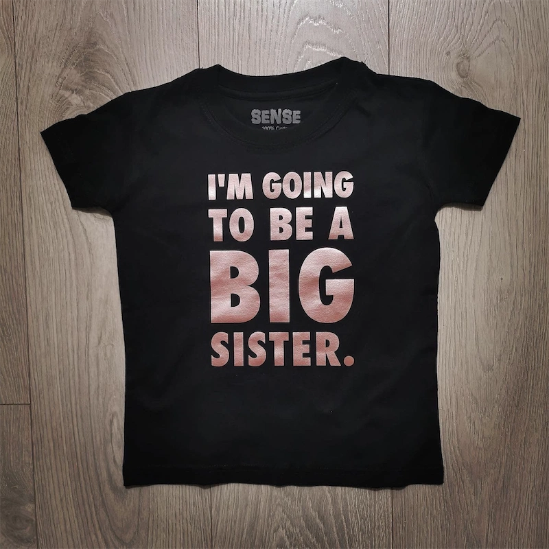 בגד לתינוק I'm going to be a big sister - חולצת ילדים