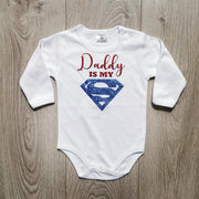 בגד גוף לתינוק Daddy is my SUPERMAN