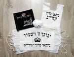 טלית 35 שחור מנצנץ נרתיק כיתוב זהב מנצנץ ציצית כיתוב שחור מנצנץ