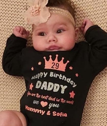 מזל טוב Best Daddy Forever-בגד גוף לתינוק-סוואגי